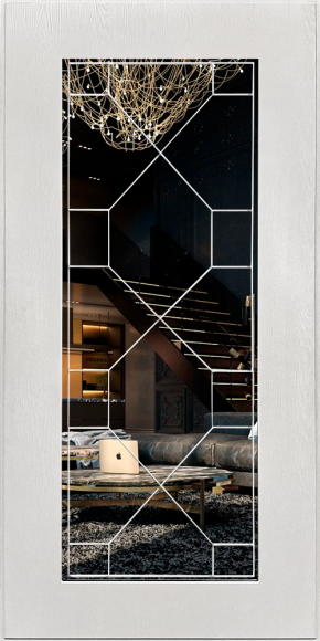 Стальная дверь ДК-1 Тифани зеркало секвойя