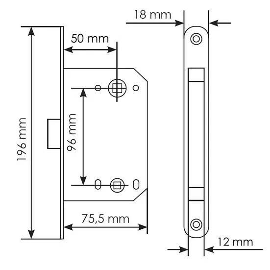 Защелка MORELLI магнитная сантехническая 