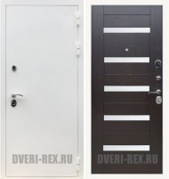Стальная дверь Рекс 5А Белая шагрень / СБ-14
