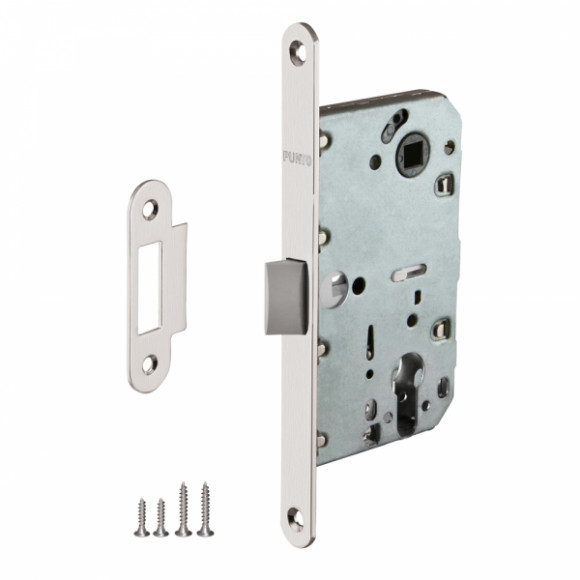 Замок Punto под цилиндр PL85-50 Никель матовый Замок Punto под цилиндр PL85-50 Никель матовый