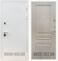 Стальная дверь Рекс 5А Белая шагрень / ФЛ-243