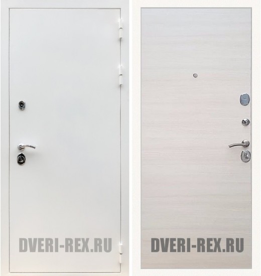 Стальная дверь Рекс 5А Белая шагрень 