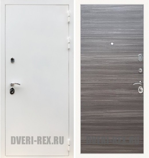 Стальная дверь Рекс 5А Белая шагрень 