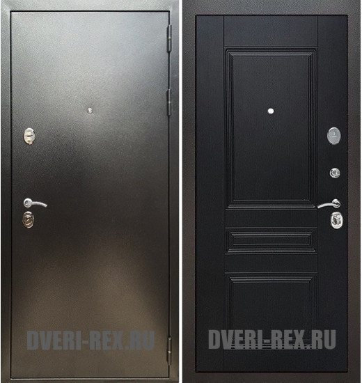 Стальная дверь Рекс 5А Антик серебро / ФЛ-243