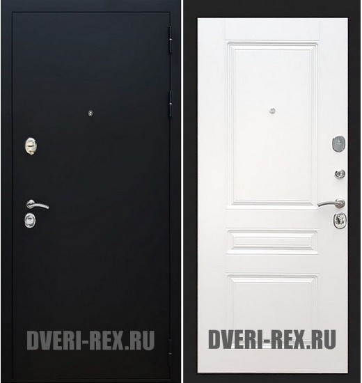 Стальная дверь Рекс 5А Черный муар / ФЛ-243