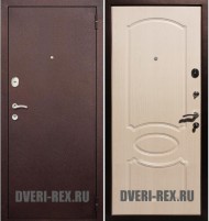 Стальная дверь Рекс 2 Антик медь / ФЛ-128