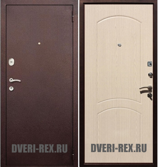 Стальная дверь Рекс 1А Антик медь / ФЛ-110