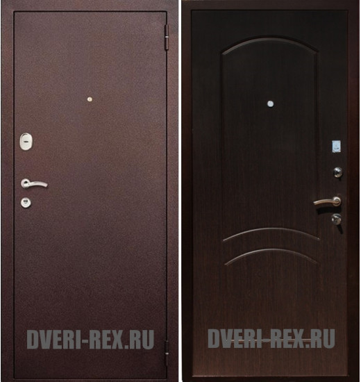 Стальная дверь Рекс 1А Антик медь / ФЛ-110