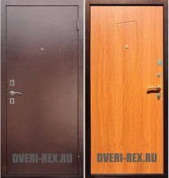 Стальная дверь Рекс 1 Антик медь / Парус