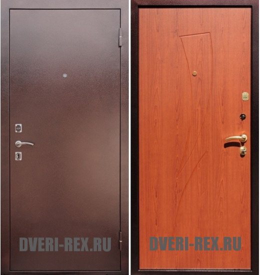 Стальная дверь Рекс 1 Антик медь / Парус