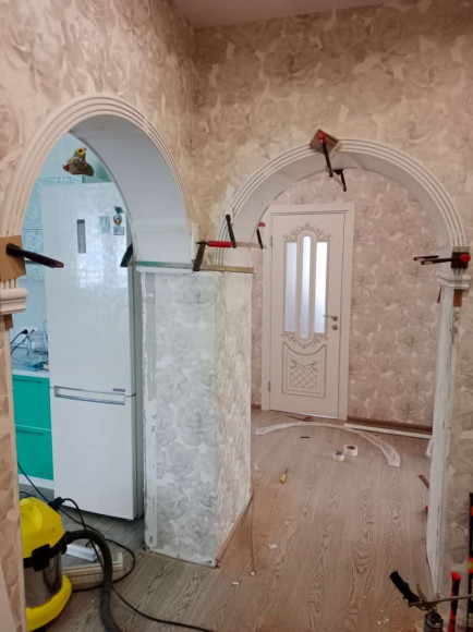 Арка Классика белая с патиной серебро Арка Классика белая с патиной серебро