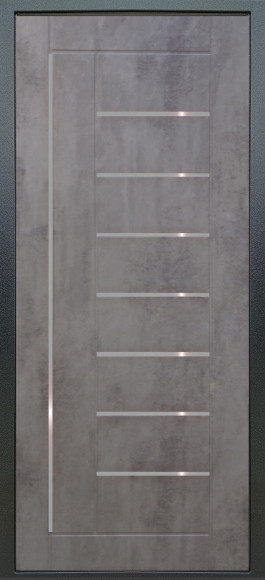 Стальная дверь Люкс 3К Темный бетон