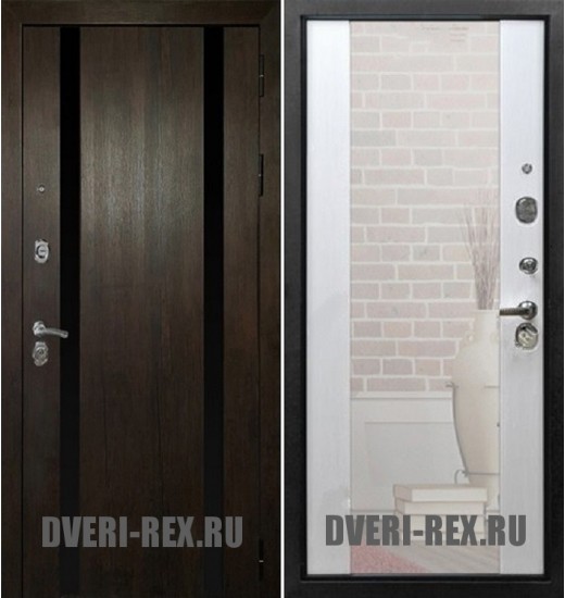 Стальная дверь Рекс Премьер Z-3 с зеркалом