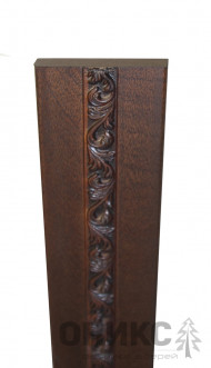 Прямой с декором флора