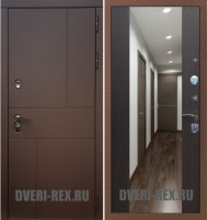 Стальная дверь Рекс Урбан / СБ-16 с зеркалом