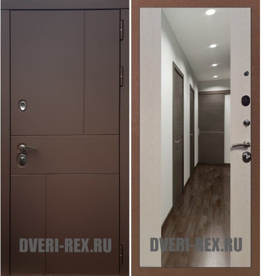 Стальная дверь Рекс Урбан / СБ-16 с зеркалом