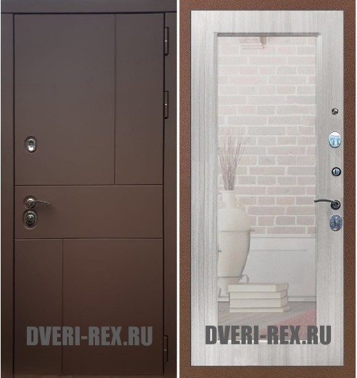 Стальная дверь Рекс Урбан / Пастораль с зеркалом