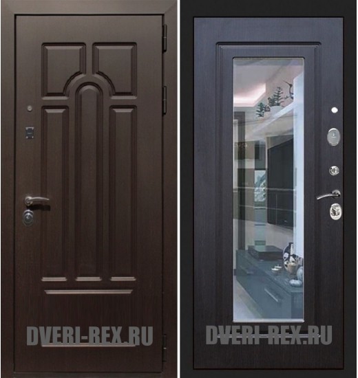 Стальная дверь Рекс Эврика ФЛЗ-158 с зеркалом