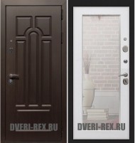 Стальная дверь Рекс Эврика Пастораль с зеркалом