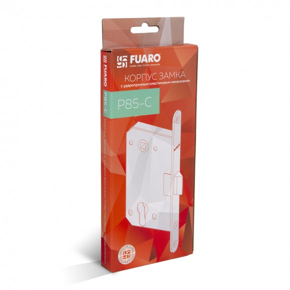 Замок межкомнатный Fuaro под цилиндр PLASTIC