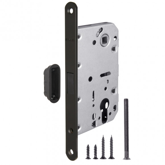 Замок межкомнатный Fuaro под цилиндр MAGNM85C-50 Черный Замок межкомнатный Fuaro под цилиндр MAGNM85C-50 Черный