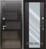 Стальная дверь Рекс Премиум 185 / СБ-16 с зеркалом