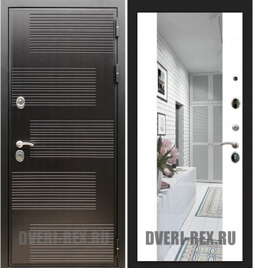 Стальная дверь Рекс Премиум 185 / СБ-16 с зеркалом