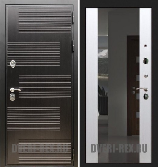Стальная дверь Рекс Премиум 185 / СБ-16 с зеркалом