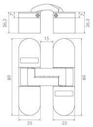 Петля скрытой установки Armadillo