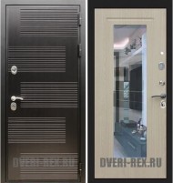 Стальная дверь Рекс Премиум 185 / ФЛЗ-158 с зеркалом