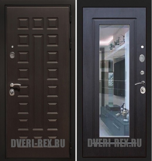 Стальная дверь Рекс Премиум 3К ФЛЗ-158 с зеркалом