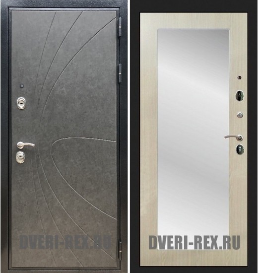 Стальная дверь Рекс Премиум 248 / Пастораль с зеркалом