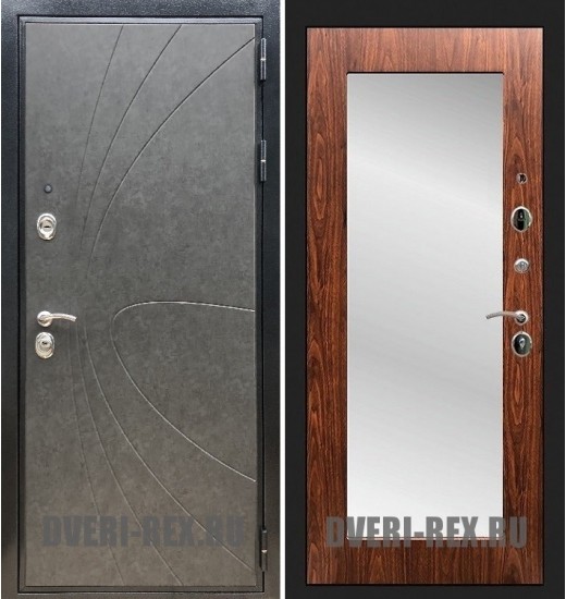 Стальная дверь Рекс Премиум 248 / Пастораль с зеркалом