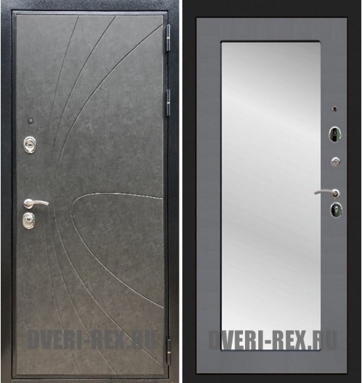 Стальная дверь Рекс Премиум 248 / Пастораль с зеркалом