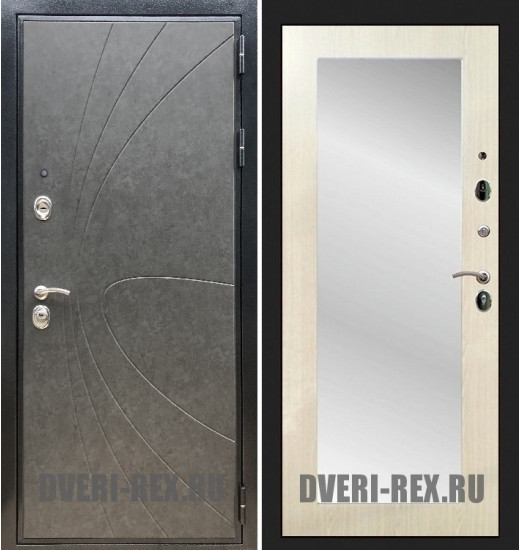 Стальная дверь Рекс Премиум 248 / Пастораль с зеркалом