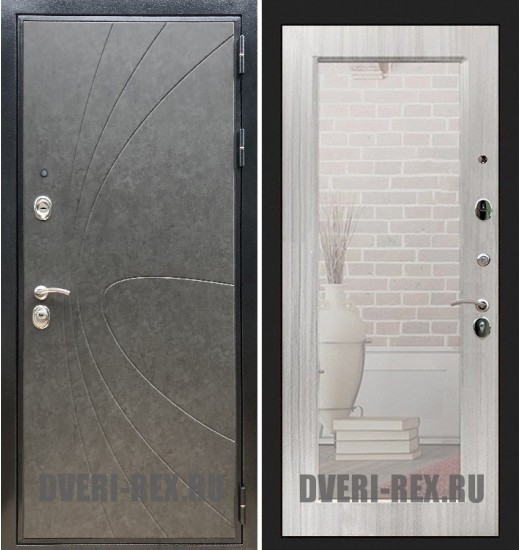 Стальная дверь Рекс Премиум 248 / Пастораль с зеркалом