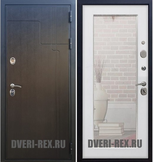 Стальная дверь Рекс Премиум 246 / Пастораль с зеркалом