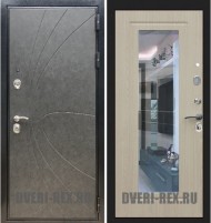 Стальная дверь Рекс Премиум 248 / ФЛЗ-158 с зеркалом