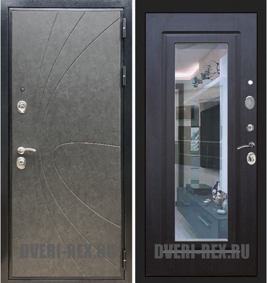 Стальная дверь Рекс Премиум 248 / ФЛЗ-158 с зеркалом