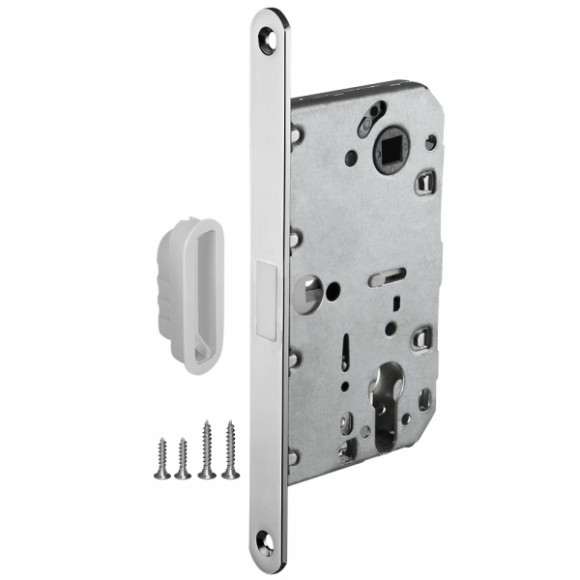 Замок межкомнатный Punto под цилиндр ML85-50 Хром